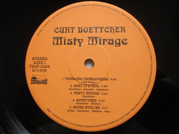 Curt Boettcher - Misty Mirage (Vinyl, LP, Compilation, Stereo) Mint (M) / Mint (M)