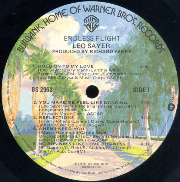 Leo Sayer - Endless Flight (Vinyl, LP, Album, Stereo) Very Good (VG) / Very Good Plus (VG+)