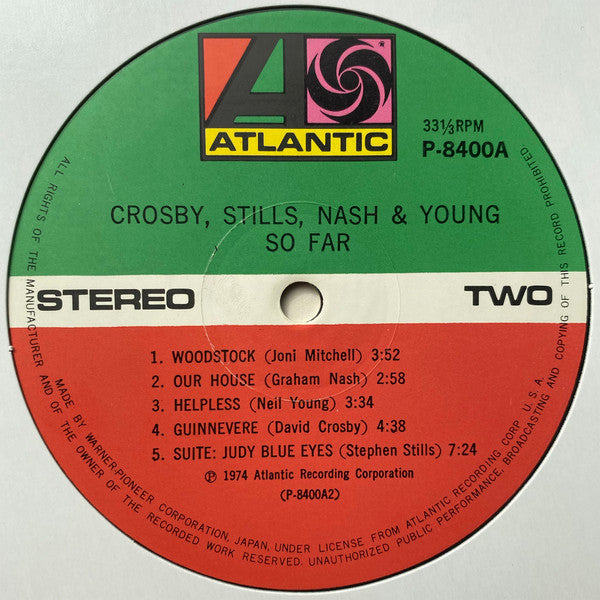 Crosby, Stills, Nash & Young - So Far (Vinyl, LP, Compilation)