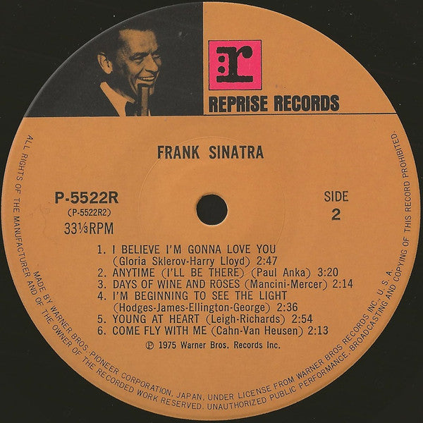 Frank Sinatra - Frank Sinatra (2xVinyl, LP, Compilation, Stereo) Near Mint (NM or M-) / Very Good (VG)
