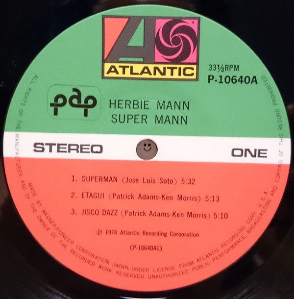 Herbie Mann - Super Mann (Vinyl, LP, Album) Very Good Plus (VG+) / Good Plus (G+)