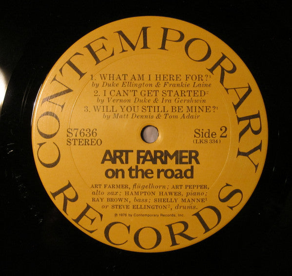 Art Farmer - On The Road (Vinyl, LP, Album, Stereo) Good Plus (G+) / Good Plus (G+)