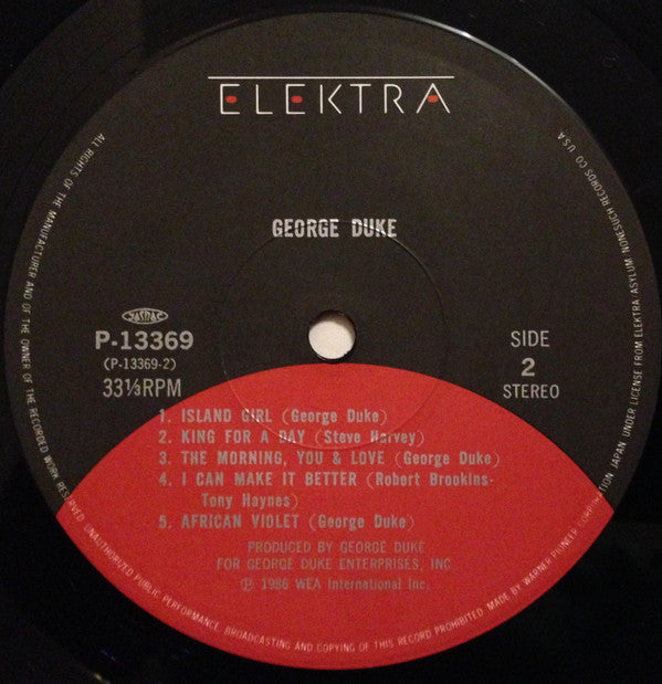 George Duke - George Duke (Vinyl, LP, Album, Stereo) Very Good Plus (VG+) / Very Good (VG)