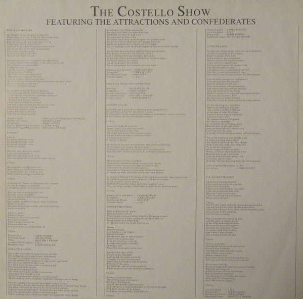 The Costello Show - King Of America (Vinyl, LP, Album, Stereo)