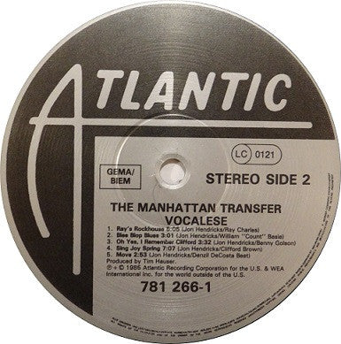 The Manhattan Transfer - Vocalese (Vinyl, LP, Album, Stereo) Very Good (VG) / Very Good Plus (VG+)