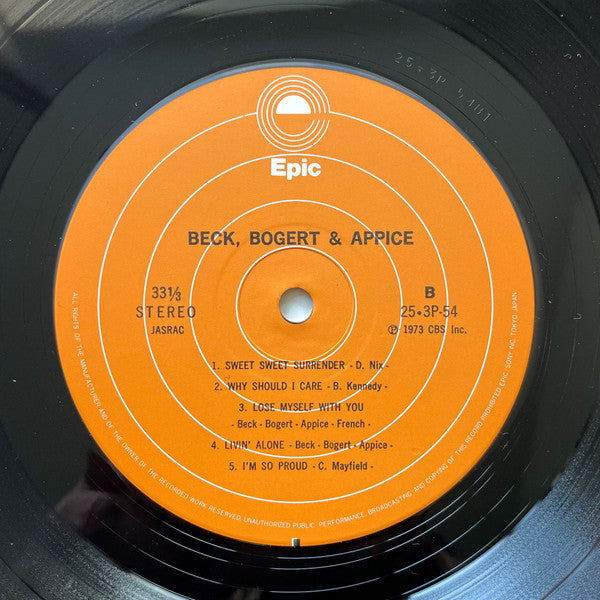 Beck, Bogert & Appice - Beck, Bogert & Appice (Vinyl, LP, Album, Re...