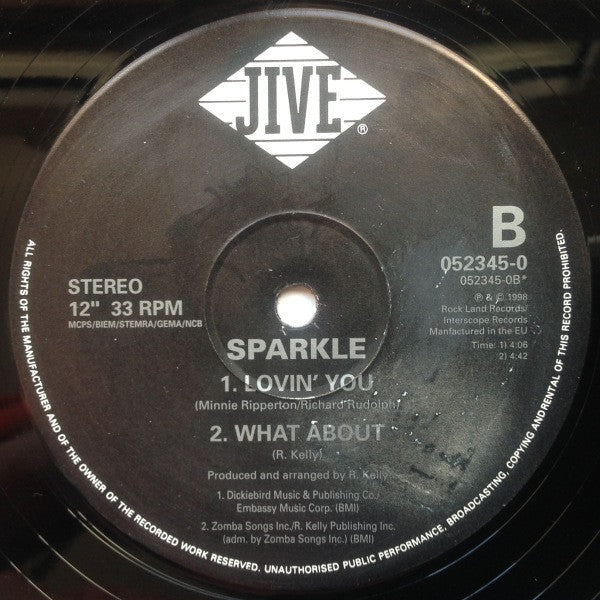 Sparkle (2) - Lovin' You (The Remix) (Vinyl, 12", 33 ⅓ RPM, Single, Stereo) Very Good Plus (VG+) / Very Good Plus (VG+)