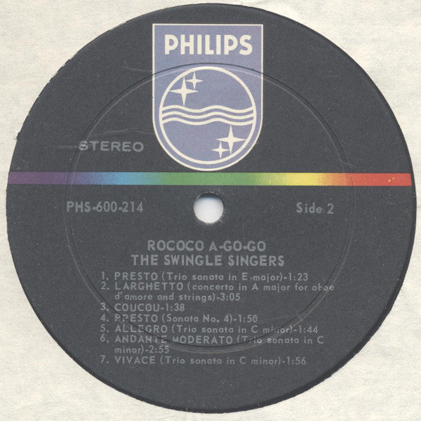 Les Swingle Singers - Rococo Á Go Go (Vinyl, LP, Album, Stereo) Very Good (VG) / Very Good (VG)