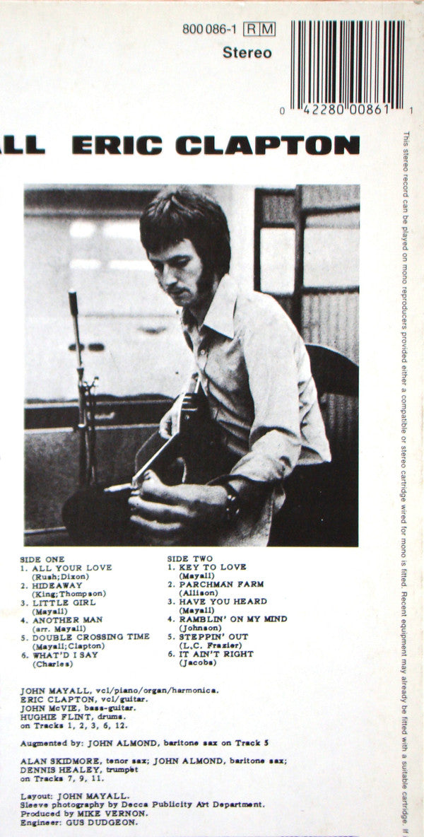 John Mayall - Blues Breakers (Vinyl, LP, Album, Reissue) Very Good Plus (VG+) / Very Good Plus (VG+)