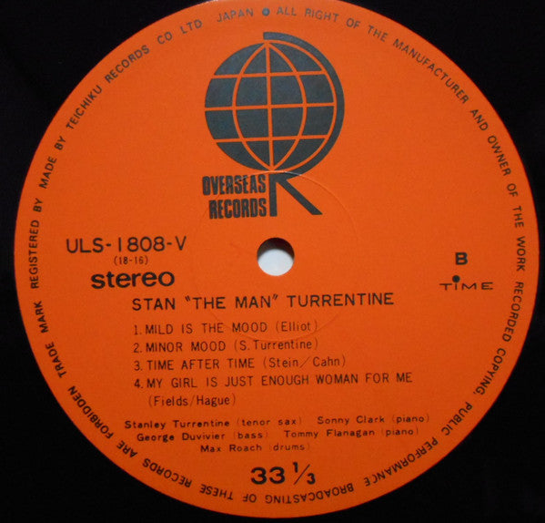 Stanley Turrentine - Stan "The Man" Turrentine (Vinyl, LP, Album, R...