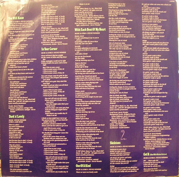Stevie Wonder - Characters (Vinyl, LP, Album)