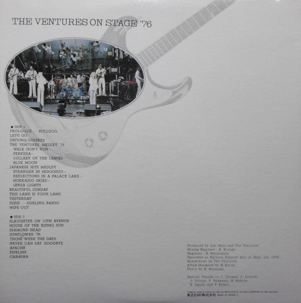 The Ventures - The Ventures On Stage '76 (Vinyl, LP, Album) Very Good Plus (VG+) / Very Good Plus (VG+)