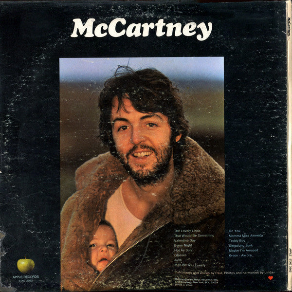 Paul McCartney - McCartney (Vinyl, LP, Album, Stereo) Good Plus (G+) / Very Good (VG)