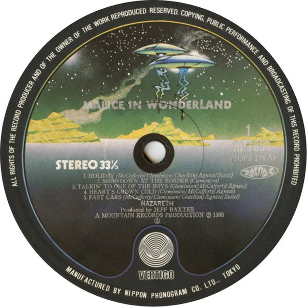 Nazareth (2) - Malice In Wonderland (Vinyl, LP, Album) Very Good Plus (VG+) / Near Mint (NM or M-)