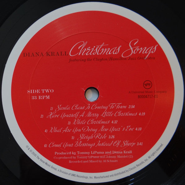 Diana Krall - Christmas Songs (Vinyl, LP, Album, Stereo) Very Good Plus (VG+) / Good Plus (G+)
