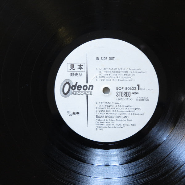 The Edgar Broughton Band - In Side Out (Vinyl, LP, Album, Promo, Stereo) Very Good Plus (VG+) / Very Good Plus (VG+)