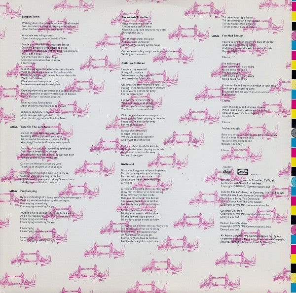 Wings (2) - London Town (Vinyl, LP, Album, Stereo) Very Good (VG) / Very Good (VG)