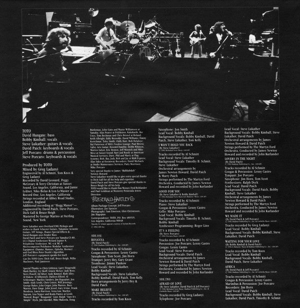 Toto - Toto IV (Vinyl, LP, Album, Stereo)
