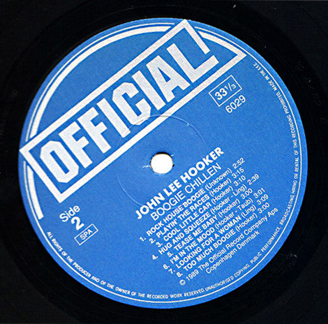 John Lee Hooker - Boogie Chillen (Vinyl, LP, Compilation, Mono) Very Good (VG) / Very Good (VG)