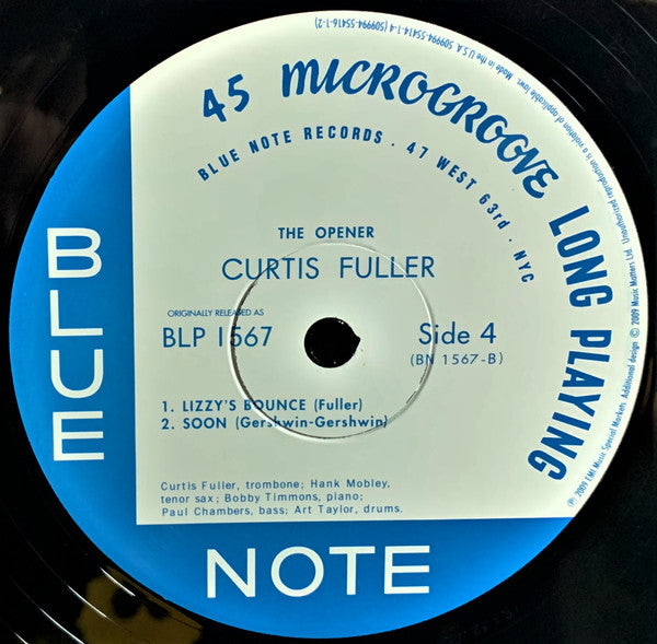 Curtis Fuller - The Opener (2xVinyl, LP, 45 RPM, Album, Limited Edition, Numbered, Reissue, Mono) Near Mint (NM or M-) / Near Mint (NM or M-)