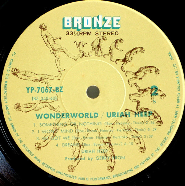 Uriah Heep - Wonderworld (Vinyl, LP, Album, Stereo) Good Plus (G+) / Good Plus (G+)