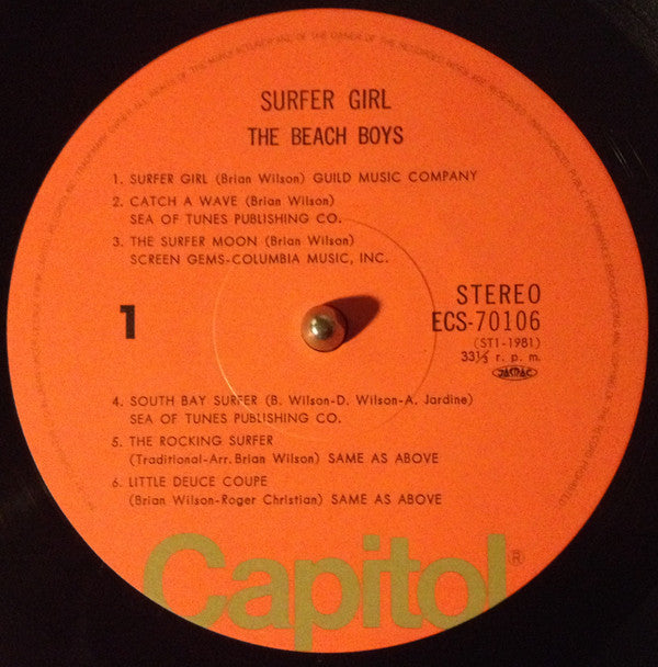 The Beach Boys - Surfer Girl (Vinyl, LP, Album, Reissue, Stereo) Very Good Plus (VG+) / Very Good (VG)