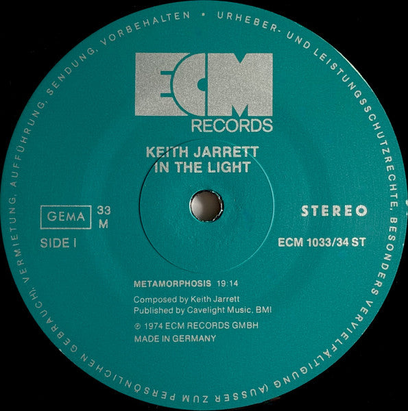 Keith Jarrett - In The Light (2xVinyl, LP, Album) Very Good Plus (VG+) / Very Good (VG)