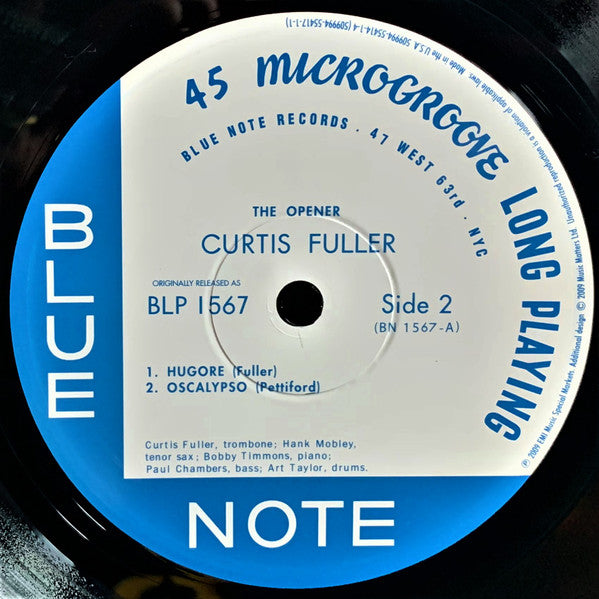 Curtis Fuller - The Opener (2xVinyl, LP, 45 RPM, Album, Limited Edition, Numbered, Reissue, Mono) Near Mint (NM or M-) / Near Mint (NM or M-)