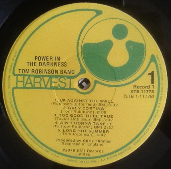 Tom Robinson Band - Power In The Darkness (2xVinyl, LP, Album) Good Plus (G+) / Very Good (VG)