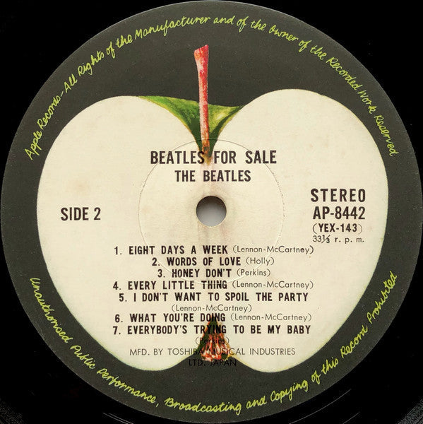 The Beatles - Beatles For Sale (Vinyl, LP, Album, Stereo, Reissue)