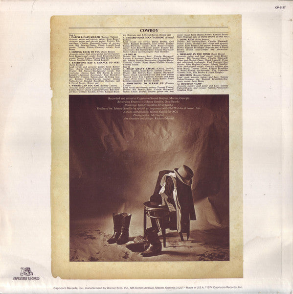Cowboy (6) - Boyer & Talton (Vinyl, LP, Album) Good Plus (G+) / Very Good Plus (VG+)