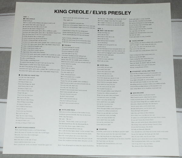 Elvis Presley - King Creole (Vinyl, LP, Album, Reissue, Stereo)