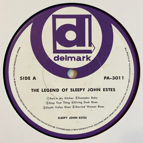 Sleepy John Estes - The Legend Of Sleepy John Estes (Vinyl, LP, Alb...