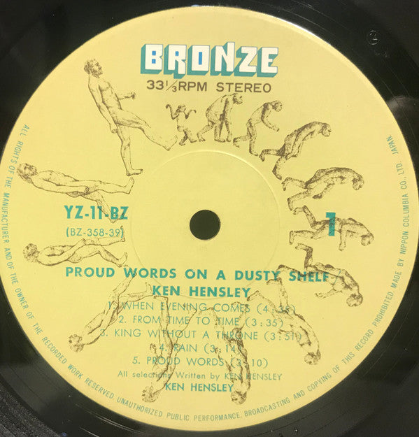 Ken Hensley - Proud Words On A Dusty Shelf (Vinyl, LP, Album) Good Plus (G+) / Very Good Plus (VG+)