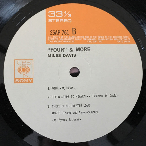 Miles Davis - 'Four' & More - Recorded Live In Concert (Vinyl, LP, ...