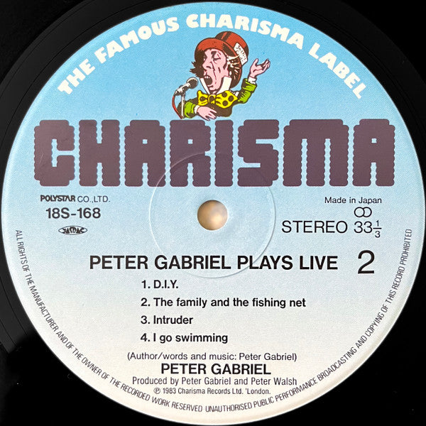 Peter Gabriel - Plays Live (Vinyl, LP, Album)