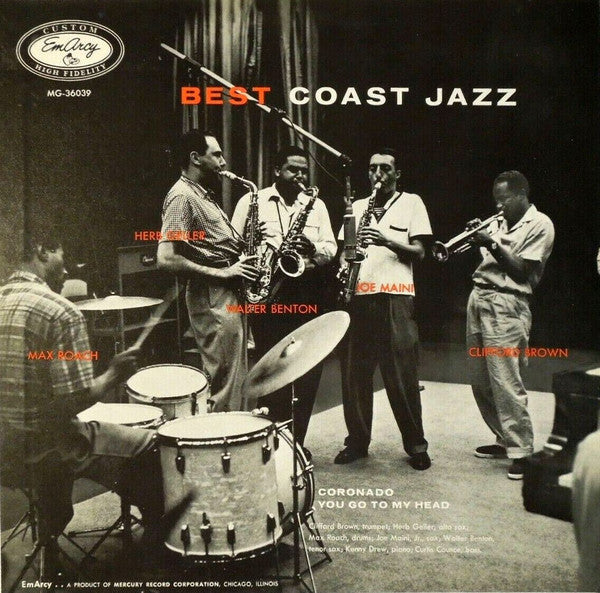 Max Roach - Best Coast Jazz (Vinyl, LP, Album, Reissue, Mono) Very Good (VG) / Very Good (VG)