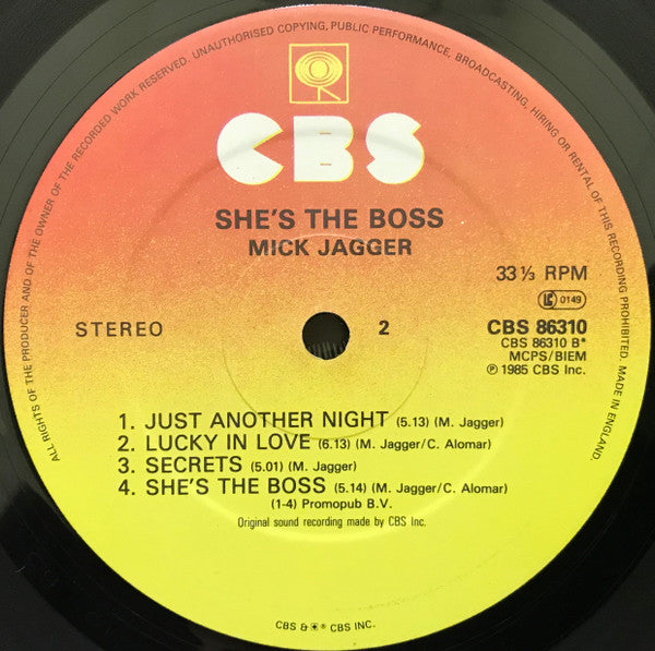 Mick Jagger - She's The Boss (Vinyl, LP, Album)