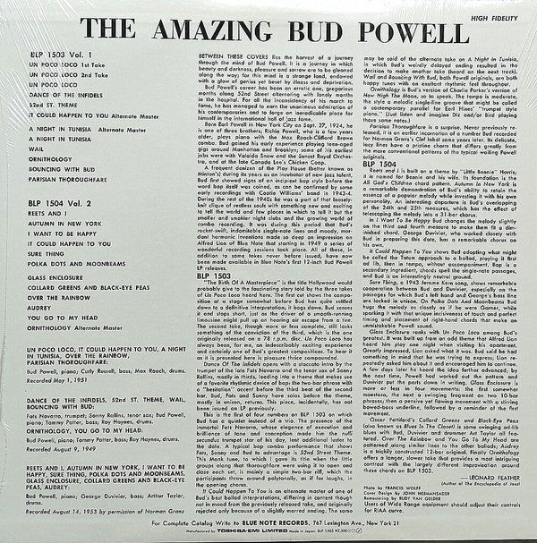 Bud Powell - The Amazing Bud Powell, Volume 1 (Vinyl, LP, Album, Re...