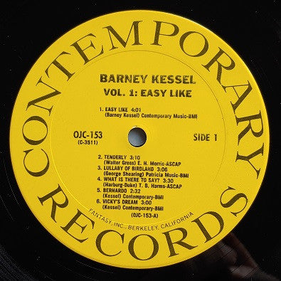 Barney Kessel - Easy Like (Vinyl, LP, Album, Reissue) Very Good (VG) / Very Good Plus (VG+)