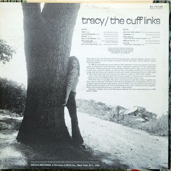 The Cuff Links - Tracy (Vinyl, LP, Album) Very Good (VG) / Very Good (VG)