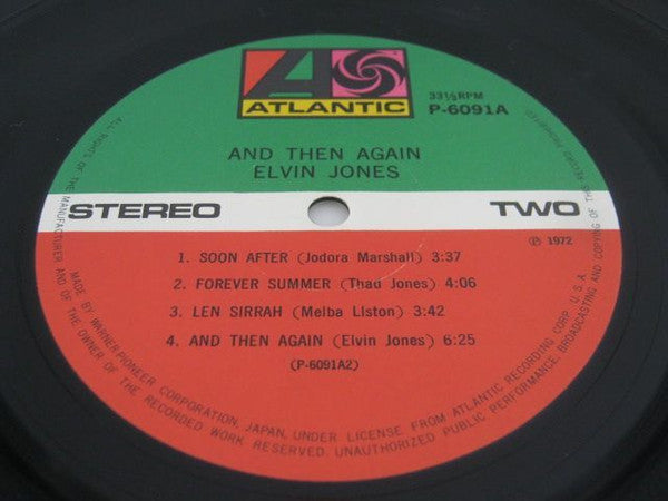 Elvin Jones - And Then Again (Vinyl, LP, Album, Reissue, Stereo) Very Good Plus (VG+) / Very Good Plus (VG+)