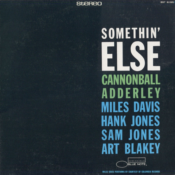 Cannonball Adderley - Somethin' Else (Vinyl, LP, Album, Remastered, Reissue) Very Good Plus (VG+) / Good Plus (G+)