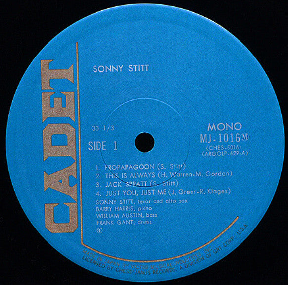 Sonny Stitt - Sonny Stitt (Vinyl, LP, Album, Reissue, Mono)