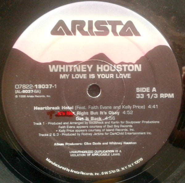 Whitney Houston - My Love Is Your Love (2xVinyl, LP, Album) Near Mint (NM or M-) / Very Good Plus (VG+)