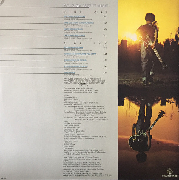 B.B. King - Take It Home (Vinyl, LP, Album, Stereo)