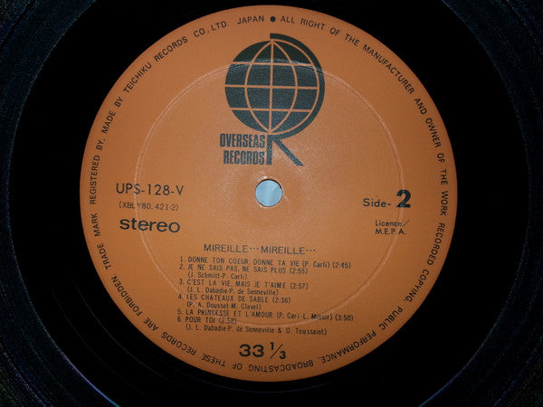 Mireille Mathieu - Mireille... Mireille (Vinyl, LP, Album) Very Good Plus (VG+) / Very Good (VG)