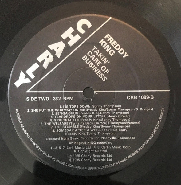 Freddie King - Takin' Care Of Business (Vinyl, LP, Compilation) Near Mint (NM or M-) / Very Good Plus (VG+)