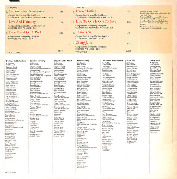 Thad Jones & Mel Lewis - New Life (Dedicated To Max Gordon) (Vinyl, LP, Album) Very Good Plus (VG+) / Very Good Plus (VG+)