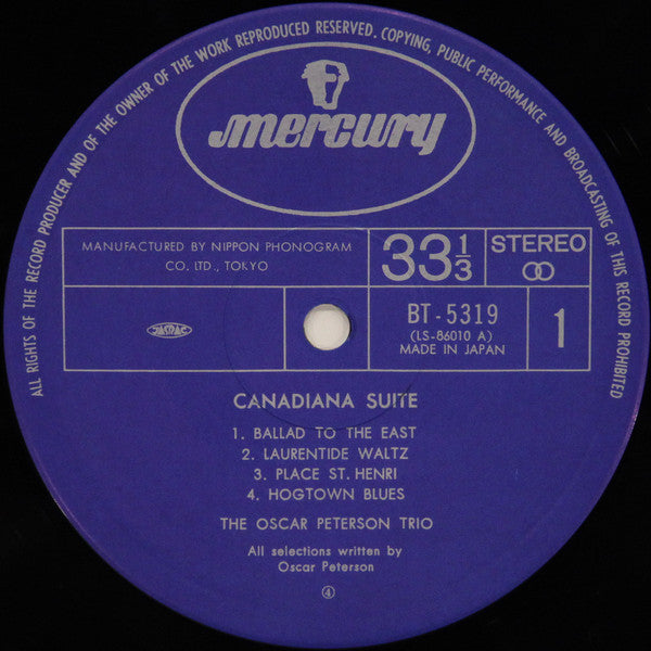 The Oscar Peterson Trio - Canadiana Suite (Vinyl, LP, Album, Stereo)